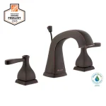 Glacier Bay Milner 8 in. Widespread 2-Handle High-Arc Bathroom Faucet, Bronze thumbnail 5