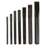 GearWrench 7-Piece Cold Chisel Set with Tool Roll thumbnail 1