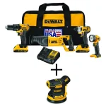 DEWALT 20V MAX Cordless 5-Tool Combo Kit with (2) 2.0 Ah Batteries & 5 in. Random Orbital Sander thumbnail 1