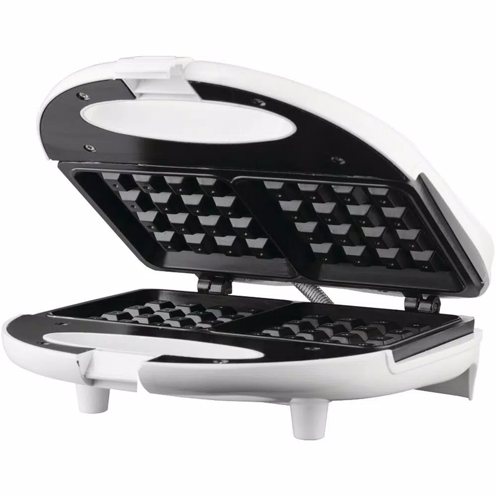 Brentwood Appliances TS-242 750W Dual Nonstick Waffle Maker, White