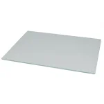 Home Basics Frosted Tempered Glass Cutting Board - Modern Rectangular Serving Platter thumbnail 2