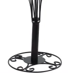 Sunnydaze Decor Gloria 20 in. Black Metal Christmas Ornament Stand with 20 Hooks thumbnail 5