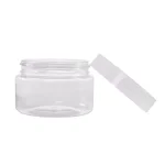 Stalwart 4 oz. Clear Plastic Jars with Foam Liner, Round Storage Containers (6-Pack) thumbnail 3