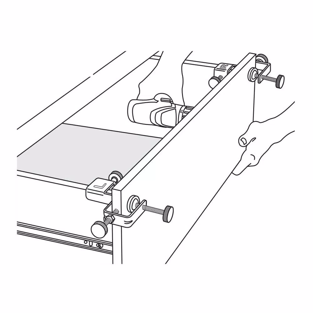 POWERTEC Drawer Front Installation Clamps for Cabinet Hardware and Woodworking