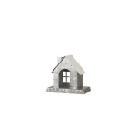 Glitzhome Galvanized Metal House Stocking Holder Set of 2 - Rustic Christmas Mantel Decor thumbnail 6