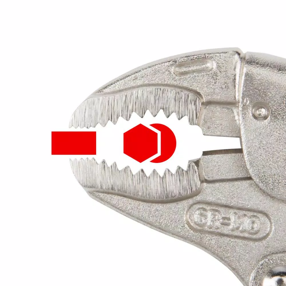 TEKTON 5 in. Curved Jaw Locking Pliers with Chrome Molybdenum Steel Jaws