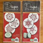 Designer Stencils Crystal Snowflake Cookie Stencil Bundle - 6 Intricate Patterns thumbnail 2