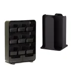 Mind Reader Black Coffee Pod and Condiment Organizer Station with Cup and Lid Storage thumbnail 1