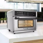MegaChef 1800W 10-in-1 Digital Countertop Toaster Oven with 360° Hot Air Convection, 25L Capacity, Silver thumbnail 4