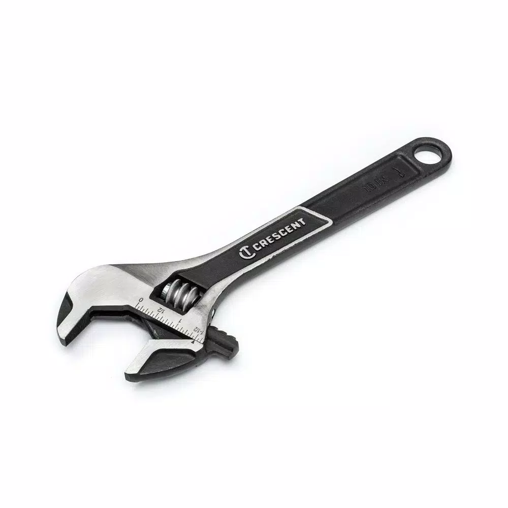 Crescent 4-Piece Adjustable Wrench Set, 6 in. and 10 in. Wide Jaw and Normal Jaw