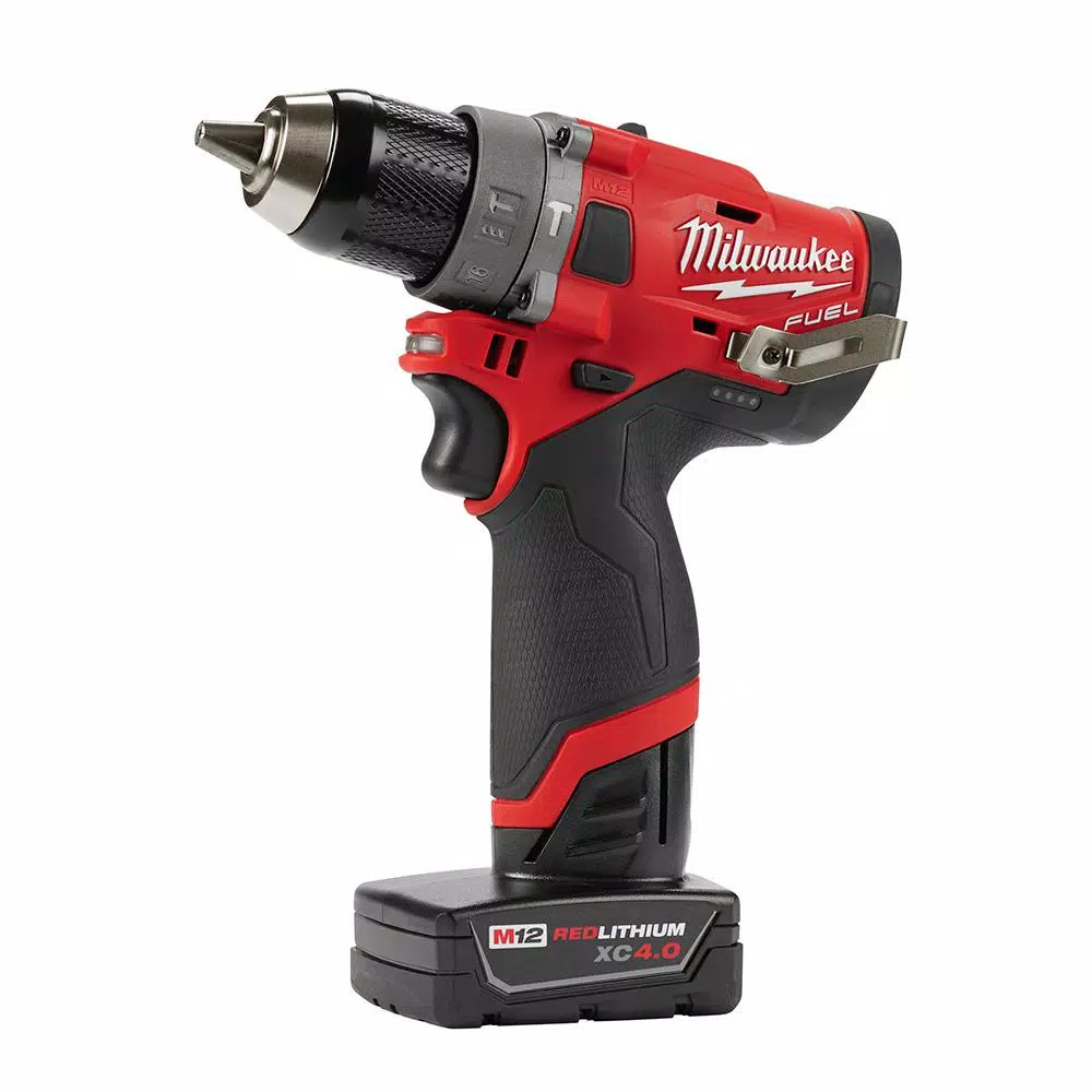 Milwaukee M12 FUEL 12V Li-Ion Brushless Hammer Drill and Impact Driver Combo Kit with Free Multi-Tool