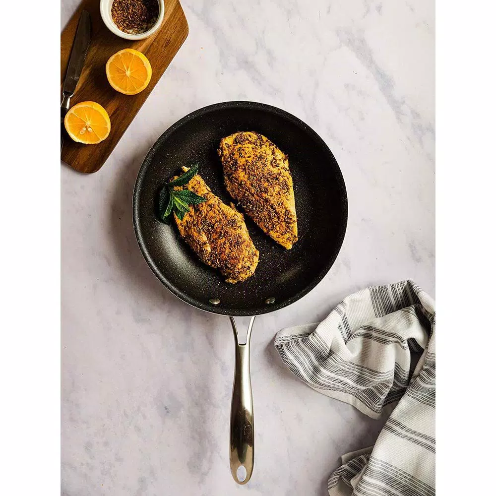 Granitestone Pro 2-Piece Hard Anodized Aluminum Diamond Infused Nonstick Fry Pan Set, 10 in. & 11.5 in.