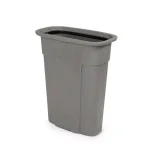 Toter Slimline 23 Gallon Rectangular Trash Can, Graystone thumbnail 1