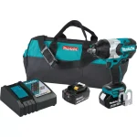 Makita 18V LXT Brushless 1/2 in. High Torque Impact Wrench Kit w/ (2) 5.0Ah Batteries & Bag thumbnail 1