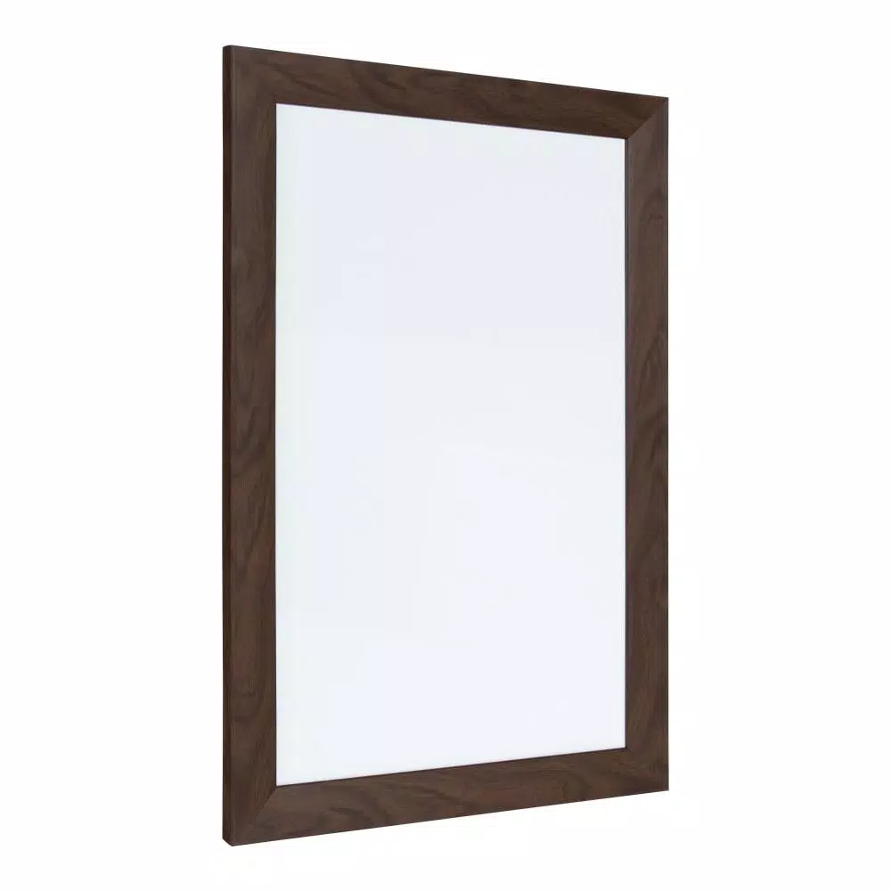 DesignOvation Kate and Laurel Beatrice Walnut Brown Magnetic Dry Erase Memo Board