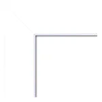 Amanti Art Corvino 45 in. W x 35 in. H Rectangular Beveled Edge Wood Bathroom Vanity Mirror, Satin White thumbnail 3
