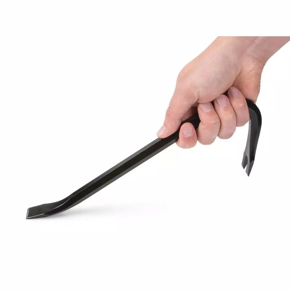 TEKTON 12 in. Wrecking Bar, Forged Hex Bar Pry Bar with Chisel Ends and V Nail Slot