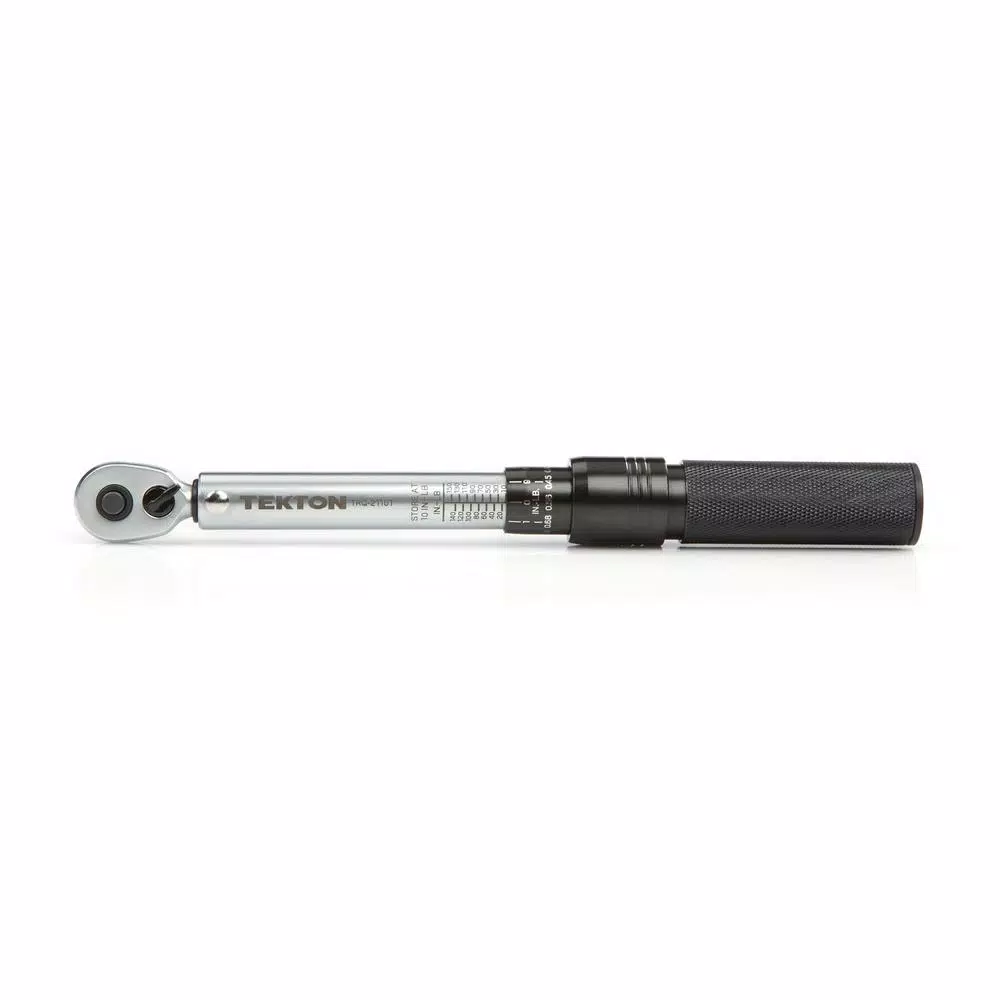 TEKTON 1/4 in. Drive Dual-Direction Click Torque Wrench, 10-150 in./lb.