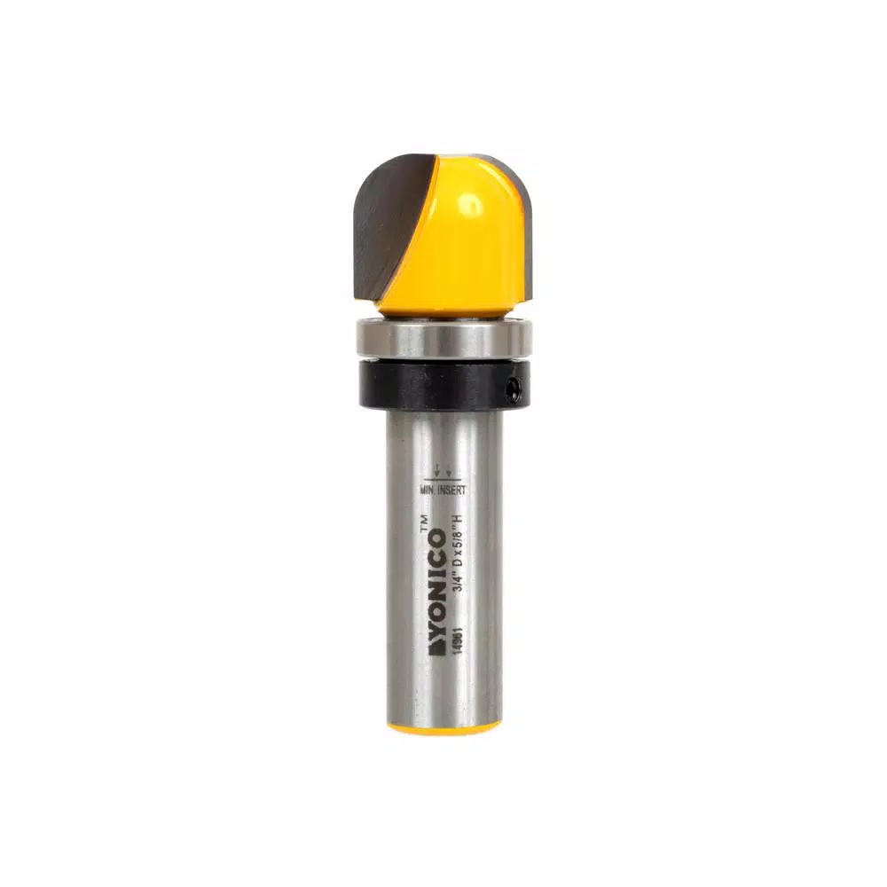 Yonico 3/4 in. Carbide Tipped Bowl and Tray Router Bit, 1/2 in. Shank