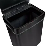 Honey-Can-Do 13 Gal. Stainless Steel Touchless Sensor Trash Can with Digital Timer, Brushed Black thumbnail 2