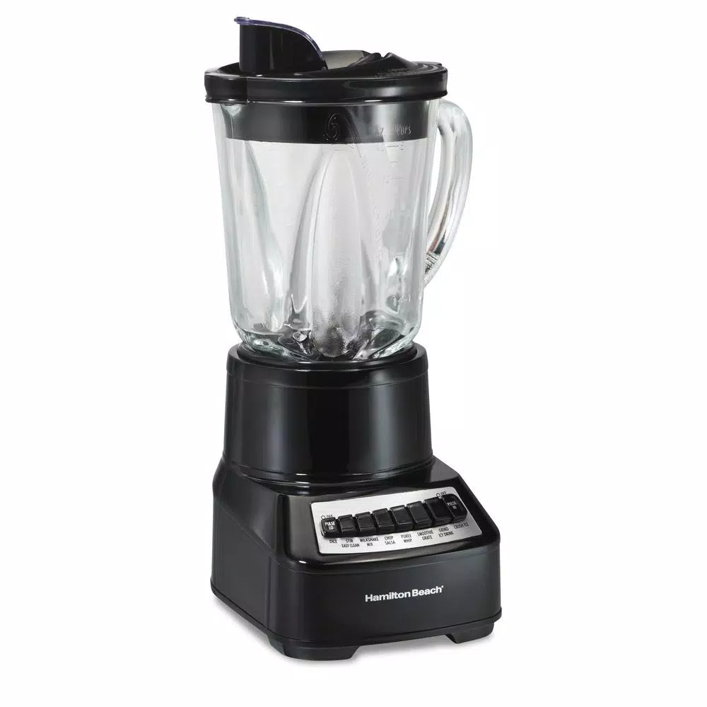 Hamilton Beach Wave Crusher 14-Speed Countertop Blender, 40 oz. Glass Jar, 700W, Black
