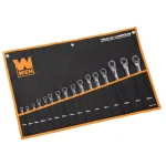 WEN 16-Piece Metric Ratcheting Combination Wrench Set with Storage Pouch thumbnail 2