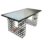 Epicureanist Snap and Stack Modular 12-Bottle Wine Storage Rack - Black thumbnail 6