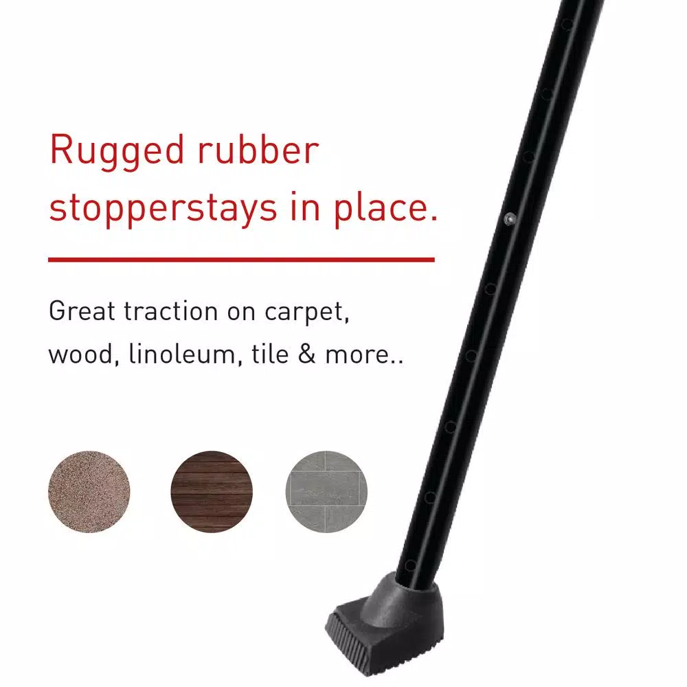 SecurityMan 2-in-1 Adjustable Door Knob Jammer and Sliding Patio Door Security Bar - High Grade Iron
