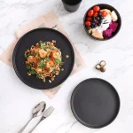 Stone Lain 32-Piece Modern Black Matte Stoneware Dinnerware Set, Service for 8 thumbnail 7