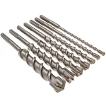 Kateya 7-Piece Carbide Tipped SDS MAX Masonry Drill Bit Set for Concrete, Brick, and Stone thumbnail 2