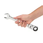 TEKTON 22 mm Flex-Head Ratcheting Combination Wrench, 6-Point, 72-Tooth thumbnail 2