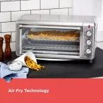 BLACK+DECKER 1500W Extra Wide Crisp 'N Bake Air Fry Toaster Oven, 8-Slice, Stainless Steel thumbnail 5