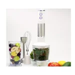 Ovente HS685 500W Immersion Hand Blender Set, 6-Speed Stainless Steel Stick Blender with Chopper, Whisk & Beaker thumbnail 2