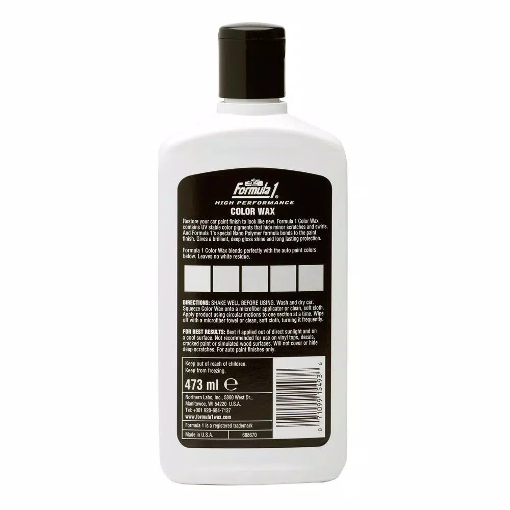 Formula 1 Color Wax White - Paint Restorer and Protector