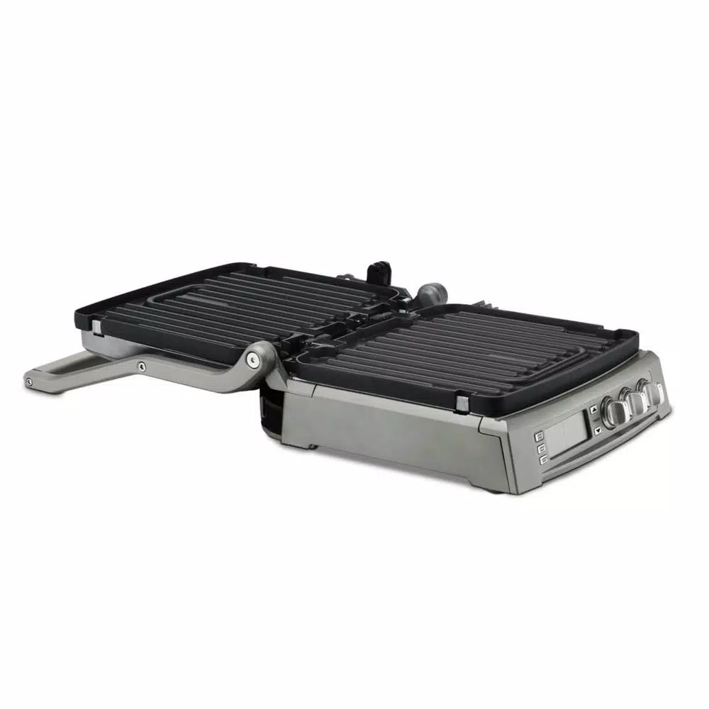 Cuisinart Griddler Elite 240 sq. in. Indoor Electric Grill and Panini Press, Brushed Stainless Steel