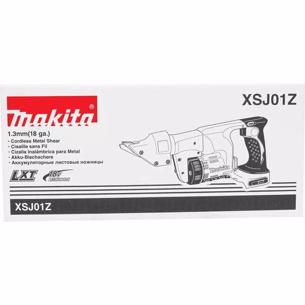 Makita 18V LXT Cordless 18-Gauge Straight Shear, Tool-Only (XSJ01Z)