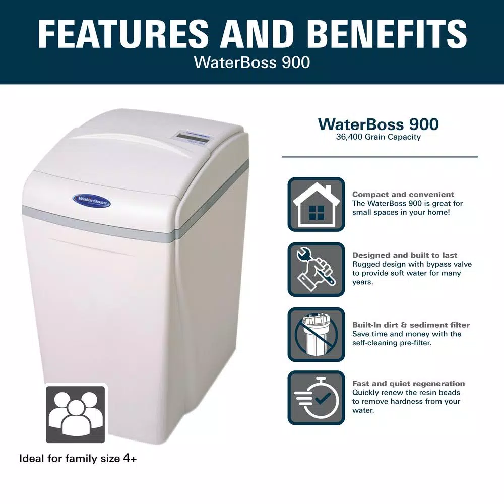 Waterboss Acid-Neutralizing Whole-House Water Filter, Sand Filtration System