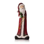 Alpine Corporation Alpine 28 in. Tall Skinny Santa Claus Sculpture - Indoor/Outdoor Christmas Decor thumbnail 1