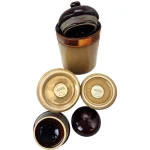 GIBSON elite Casa Estebana 3-Piece Stoneware Canister Set with Reactive Glaze thumbnail 2