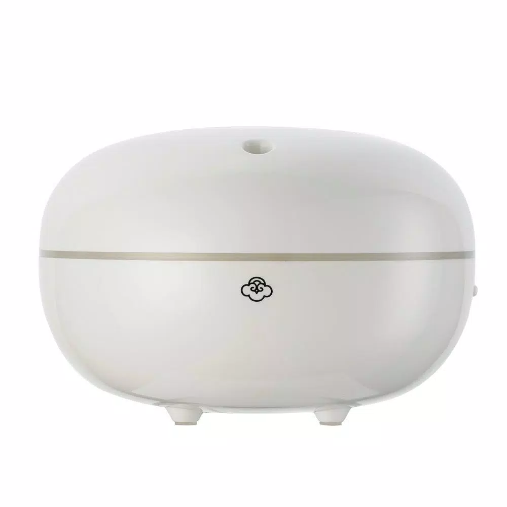 Serene House Macaron White Ultrasonic Aromatherapy Oil Diffuser with Ambient LED Light