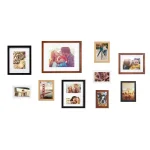 Kate and Laurel Mid-Century Modern Gallery Wall Frame Set, 10-Piece Multi-Color Assortment thumbnail 1