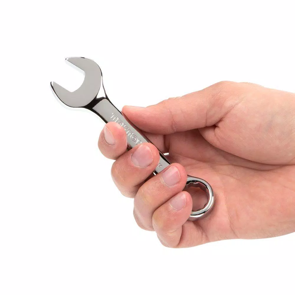 TEKTON 15 mm Stubby Combination Wrench, Chrome Vanadium Steel