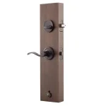 Copper Creek Colonial Handleset with Waverlie Lever Trim, Tuscan Bronze thumbnail 4