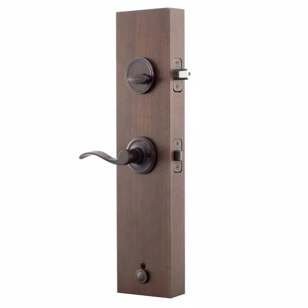 Copper Creek Colonial Handleset with Waverlie Lever Trim, Tuscan Bronze
