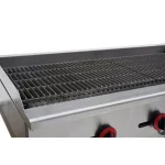 SABA 48 in. Stainless Steel Gas Cooktop Charbroiler with 4 Burners thumbnail 2
