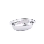 Old Dutch 6 Qt. Oval Polished Nickel over Stainless Steel Chafing Dish with Iron Stand thumbnail 3
