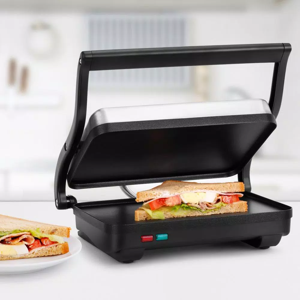 Holstein Housewares 70 sq. in. Stainless Steel Non-Stick Electric Griddle