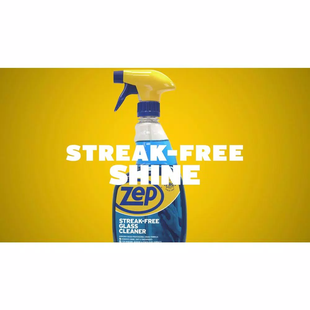 ZEP Streak-Free Glass Cleaner, 32 oz. (Case of 12)