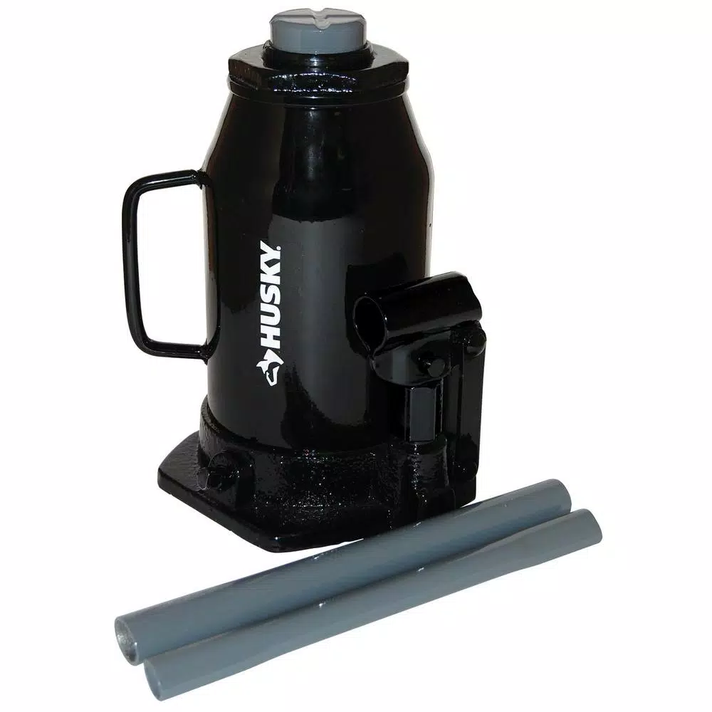 Husky 20-Ton Hydraulic Bottle Jack, 40,000 lb. Capacity, 9.5-17 in. Lift Range