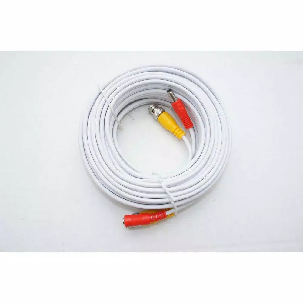 SPT 25 ft. Premade Siamese Power and Video Cable, RG59 Coaxial, BNC Male to Male (6-Pack)